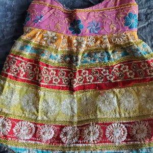 Beautiful embroidered indian tote bag